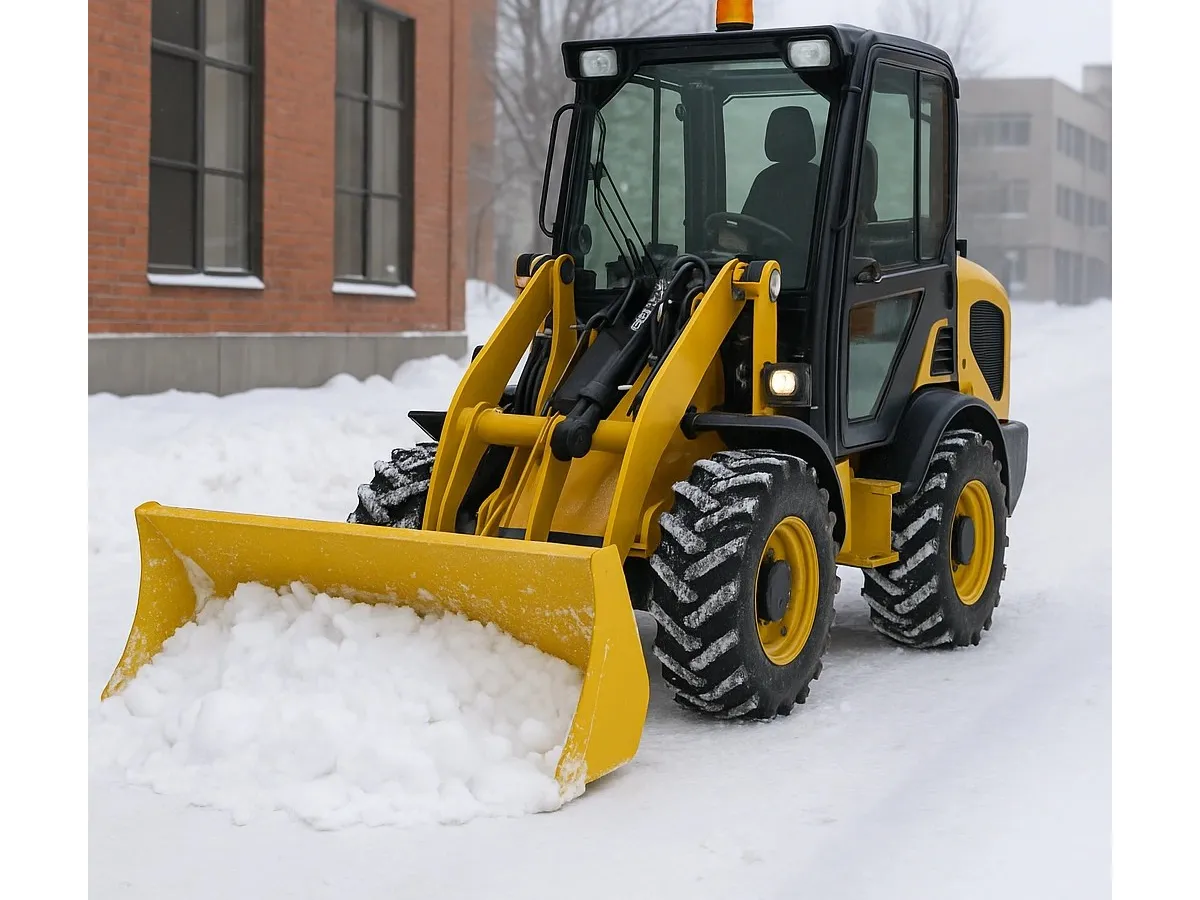Mini chargeuse à roues pour l’enlèvement de neige : une solution compacte pour les municipalités et les gestionnaires immobiliers