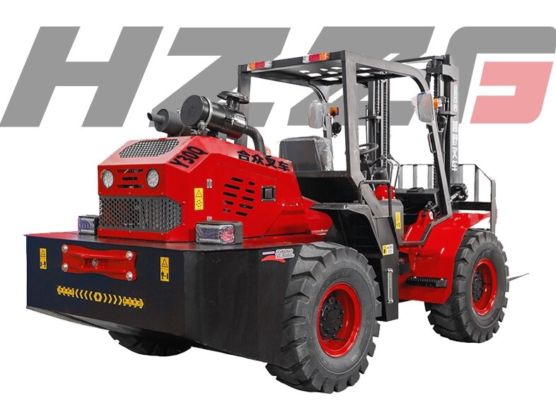 Y30Q Rough Terrain Forklift Is a 3-Ton Off-Road Forklift