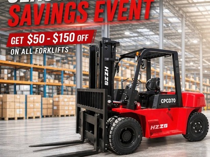 Exclusive Forklift Promotion 2026: Save Up to $150 Per Unit with Qingdao HZZG Machinery!